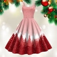 thumbnail image 2 of Yindaity Dress for Teens Wedding Guest Sleeveless Lace Formal Christmas Dresses(Pink,2XL), 2 of 5