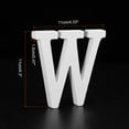 thumbnail image 2 of Unique Bargains Unfinished Wooden Letters W 4.3 Inch Wooden Alphabet Letters Decoration for DIY, 2 of 5