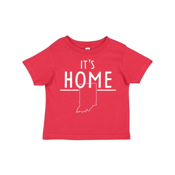Inktastic It's Home- State of Indiana Outline Boys or Girls Toddler T-Shirt