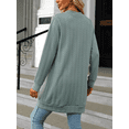 thumbnail image 4 of SIEANE Women's Cardigan Long Sleeve Button Down Sweater Open Front Cardigans Coat with Pockets,S, 4 of 5