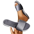 thumbnail image 3 of Slippers for Women,Men's And Summer Indoor Non Leisure Bathroom Soft Soled Slippers,Womens Slippers,Grey,8, 3 of 9