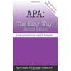 Pre-Owned, APA: The Easy Way: A Quick and Simplified Guide to the APA Writing Style, (Paperback)