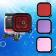 thumbnail image 3 of 3PCS Dive Filter Sturdy Waterproof Sports Camera Dive Housing Portable Underwater Photography Filter Compatible for Insta360 ONE R, 3 of 7