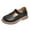 Black, variant on GiLiling Girls Mary Jane Dress Shoes, Perforated PU Leather T-Strap Flats with Adjustable Buckle, Non-Slip Rubber Sole Casual School Party Footwear (White, 4-4.5 Years)