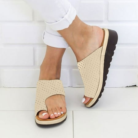 

Cameland Womens Sandals Summer Plus Size Dressy Comfy Platform Slip-On Casual Archies Flip Flops Arch Support Breathable Open Toe Beach Travel Wedge Sandals Up to 65% off!