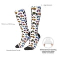 thumbnail image 4 of Fotbe Cartoon Monster Trucks1 Calcetas Divertidas Estampadas para Hombre y Mujer, Calcetas de Algodón hasta la Rodilla para Caminar, Correr, Enfermería y Embarazo, 4 of 6