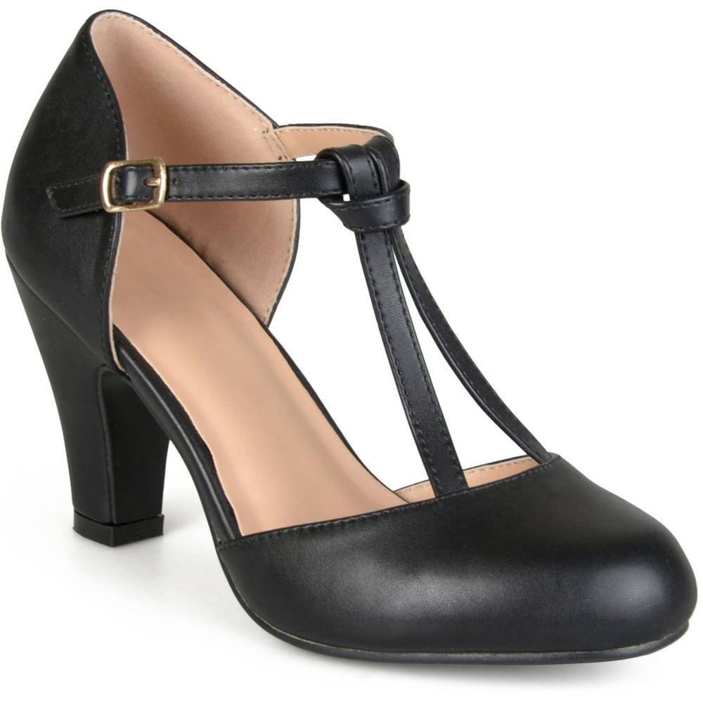 Brinley Co. - Womens Knot Round Toe T-strap Matte Mary Jane Pumps ...