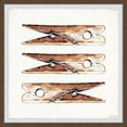 thumbnail image 2 of Marmont Hill Inc. 'Wooden Clothespin' Framed Painting Print 32 x 32, 2 of 5