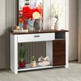 thumbnail image 3 of Costway Table Console de 48 Pouces pour Sofa avec Tiroir, Armoire à Hauteur Réglable, Meuble d'Entrée, 3 of 10