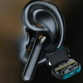 thumbnail image 1 of Auriculares inalámbricos Bluetooth 5.2 con pantalla LED negros, 1 of 9