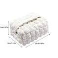 thumbnail image 3 of Yonrjhukm Soft Cream Puff All Cotton Foam Tissue Box, Double Layer Fabric Tissue Bag, Ideal for Bathrooms, Office, Car, Outdoor Tent, Dining Table, 3 of 4