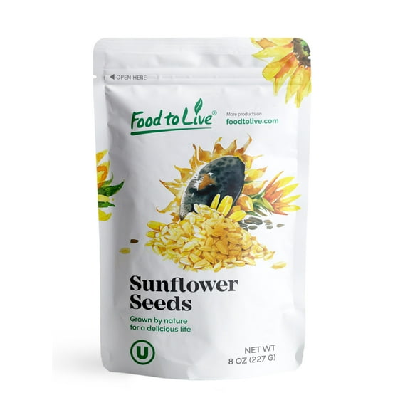 Raw Sunflower Seeds, 0.5 Pounds – Kosher, Vegan – by Food to Live