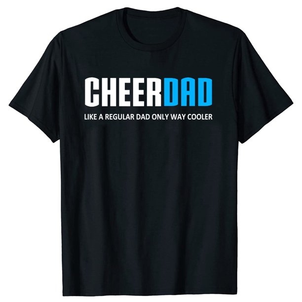 Camiseta de porristas divertida y linda para el Día del Padre, de algodón, a la moda, personalizada.