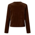 thumbnail image 4 of Gamivast Velvet Bolero Shrugs for Women Open Front Long Sleeve Cropped Cardigan Elegant Dress Cover Up Lightweight Vintage Tops for Evening Party Wedding Guest, 4 of 6