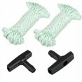 thumbnail image 1 of Paquete de 2 cuerdas de arranque de 10 m (diámetro: 3 mm), cable de tracción con 2 manijas de arranque para cortadora de césped Husqvarna Stihl Poulan, 1 of 5