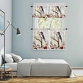 thumbnail image 5 of Spring Bird Branch Kitchen Curtains Sets for Windows 36 Inch Length, Farmhouse Vintage Botanical Floral Rod Pocket Window Treatments Tier Curtains and Valances Set for Bedroom/Bathroom, 5 of 8