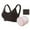 Black, variant on SYNPOS Women Seamless Nursing Bra, 3D Stereo Massage Promotes Breastmilk Production, with Extension Clasp and Laundry Bag