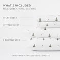 thumbnail image 4 of Noble Linens 3 Piece Holiday Microfiber Bed Sheet Set, Christmas Tree, Twin, 4 of 13