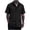 Black, variant on Men Textured Square Grid Short Sleeve Button-Down Shirt Spread Collar with Full Button Placket Lightweight Breathable for Casual and Vacation