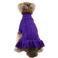 thumbnail image 3 of SIfdSeng Dog Clothes Girl Xxl Turtleneck Warm Elegant Rope Pet Sweater Stretch Knit Ruffled Sweater Dress Dog Clothes for Small Dogs Boy Chihuahua Dog Clothes Medium Sized Dog Warm, 3 of 6