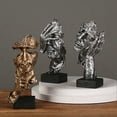thumbnail image 5 of Statue Abstract Resin Desktop Ornaments Sculpture Miniature A, 5 of 5