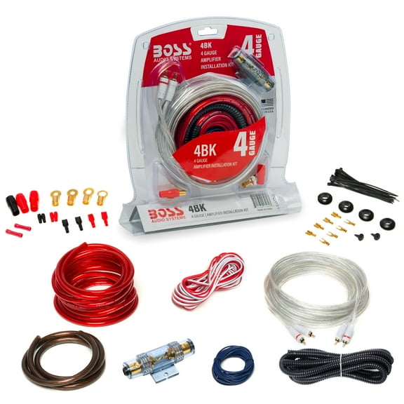 Boss Audio Systems 4BK 4 Gauge Amplifier Installation Kit