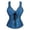 Navy, variant on Pink Corset Shapewear For Women Halter Zip Jacquard Pattern Court Style Top Boned Waist Cinching Fashion Body Shaper Bustier For Party Corset Mini Dress XS