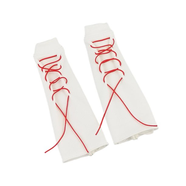 Calcetines holgados para muñecas en miniatura 1/6, accesorio elegante, regalo multifuncional. Blanco Rojo