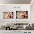 thumbnail image 3 of Elephant Stock Grunge Basketball Hoop Wall Art - Horizontal Multi Panel Canvas - Living Room Wall Decor - Sports Multi Panel - Red And Black Decor - 65" x 42", 3 of 4
