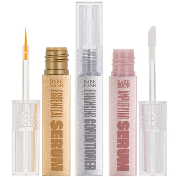 Mini Set Babe Original Triple Threat con sérum para pestañas y cejas, 1 ml
