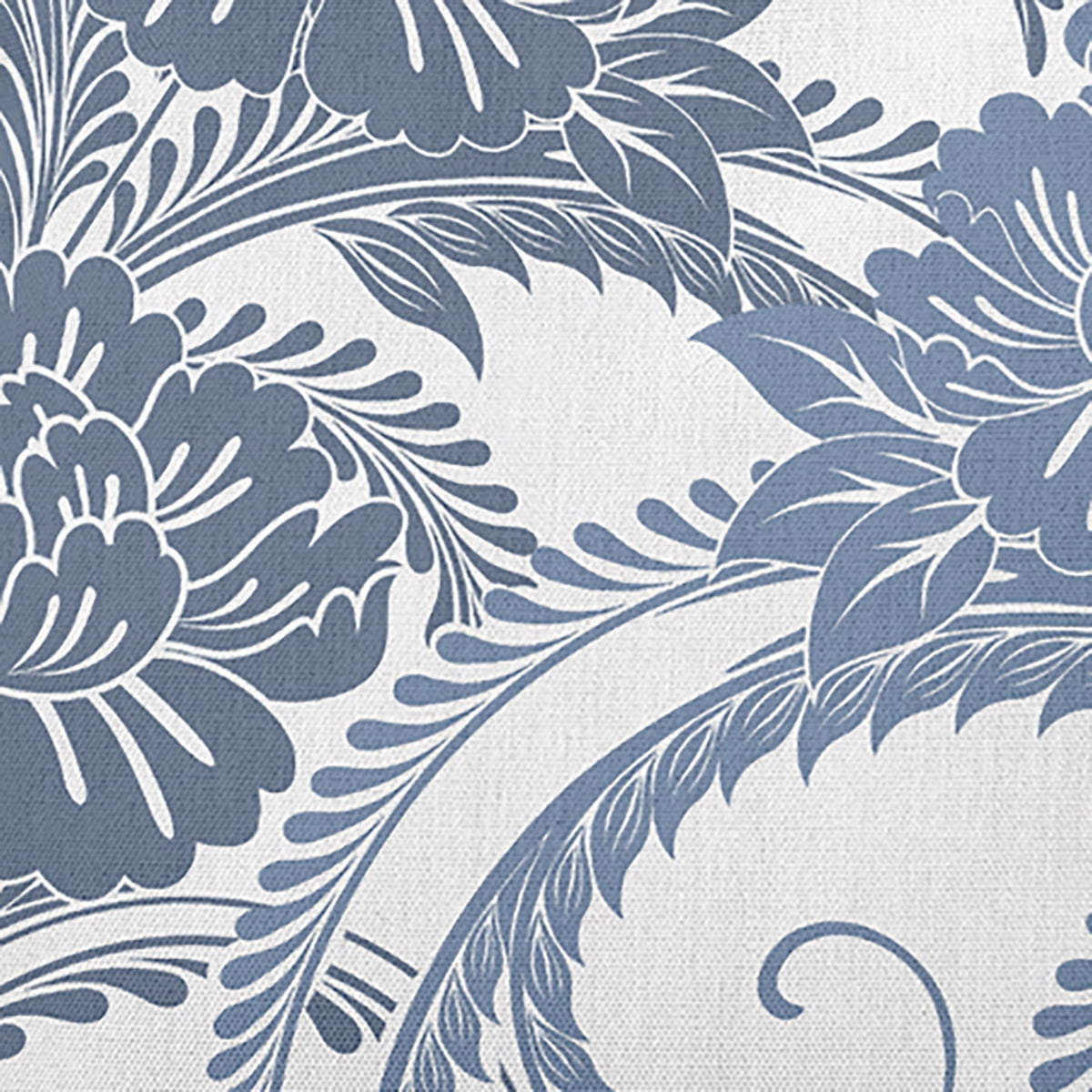 18" x 18" Simply Daisy Flower Flourish Indoor/Outdoor Polyester Throw Pillow, Navy