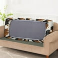 thumbnail image 3 of Renewold Black Khaki Cow Print Sofa Seat Slipcover Stretch Sofa Cushion Protector Cover Individual Couch Slipcover Sofa Cover Replacement for Home Decoration, L, 3 of 5