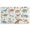 Alphabet Dinosaur Names, variant on Beige Cartoon Dinosaurs Illustrations Pattern Door Rugs,Washable Non Slip Door Mats Indoor,Decorative Door Mats,Entry Mat Indoor for Entrance,Bedroom,Kitchen,Bathroom,17"x30"