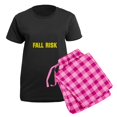 thumbnail image 5 of CafePress - Fall Risk Women's Dark Pajamas - Women's Short Sleeve Print T-Shirt and Pants Dark Cotton Pajama Set, 5 of 7