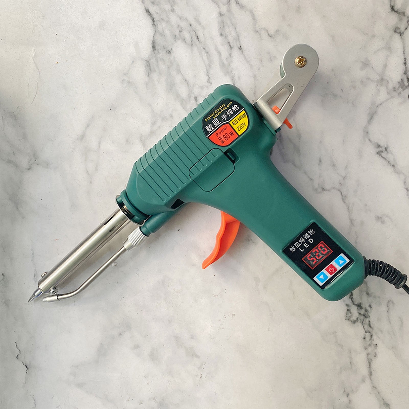 ZYXWVU Digital Display Handheld Manual Soldering Iron Internal Heating Automatic Tin Feeding High Power Professional Repair Handy Tool