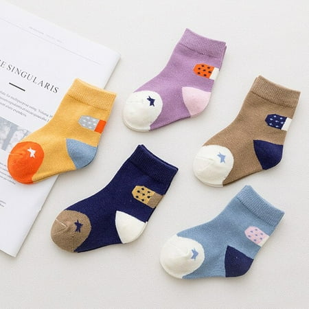 

DancePeanut Fashion Baby Socks Cartoon Jacquard Breathable Cute Children Sock Autumn Winter Newborn Boy Girl Thicken Breathable Cotton