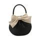 thumbnail image 5 of Bolso de mano para mujer con lazo, informal, fruncido, para playa, viajes y vacaciones Negro, 5 of 9