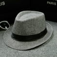 thumbnail image 4 of New Classic Straw Fedora Hat Mens Women Wide Brim Panama Hat Summer Dress Hat, 4 of 4
