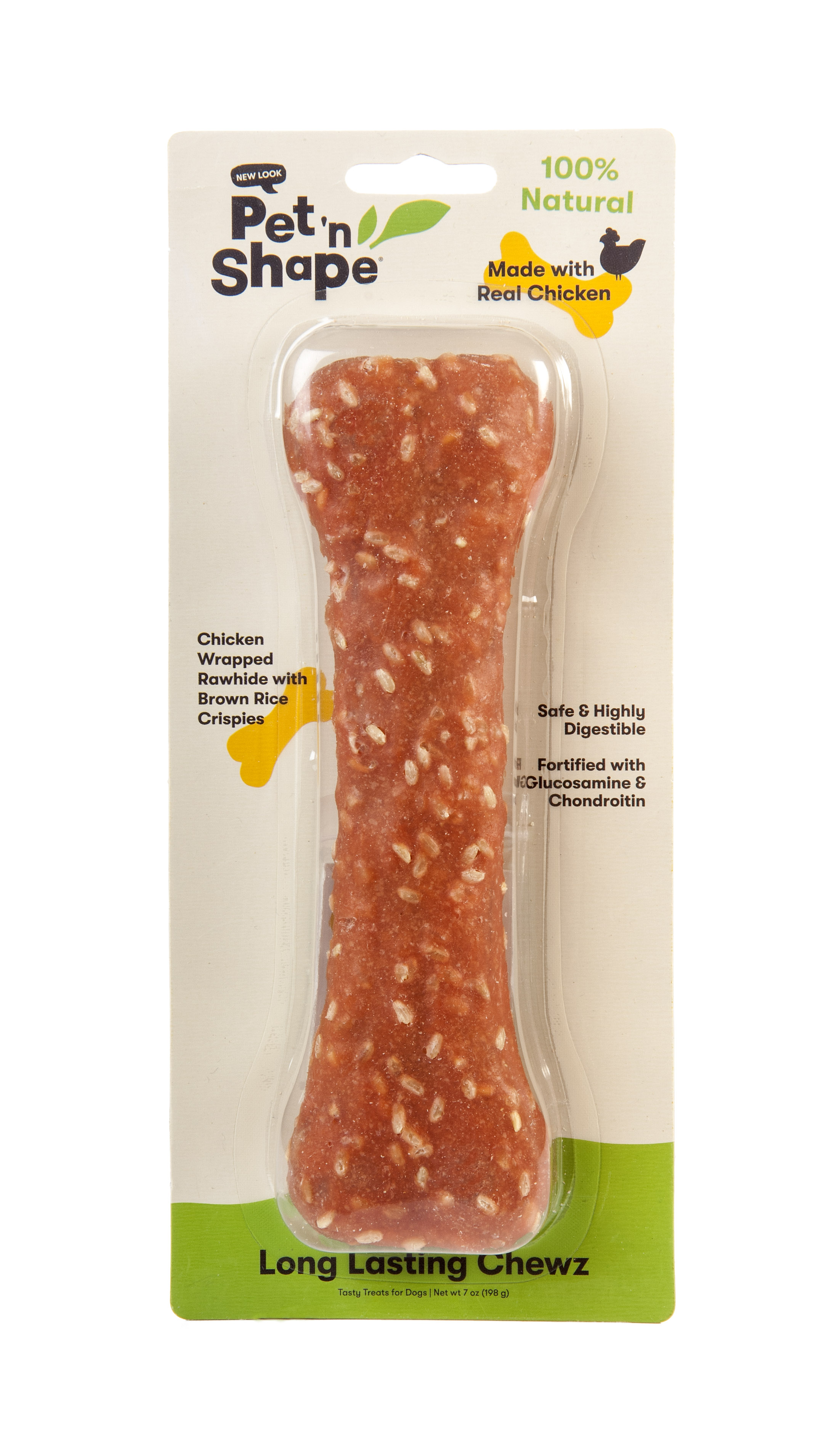 Pet 'n Shape All Natural Long Lasting Chewz Compressed Rawhide wrapped