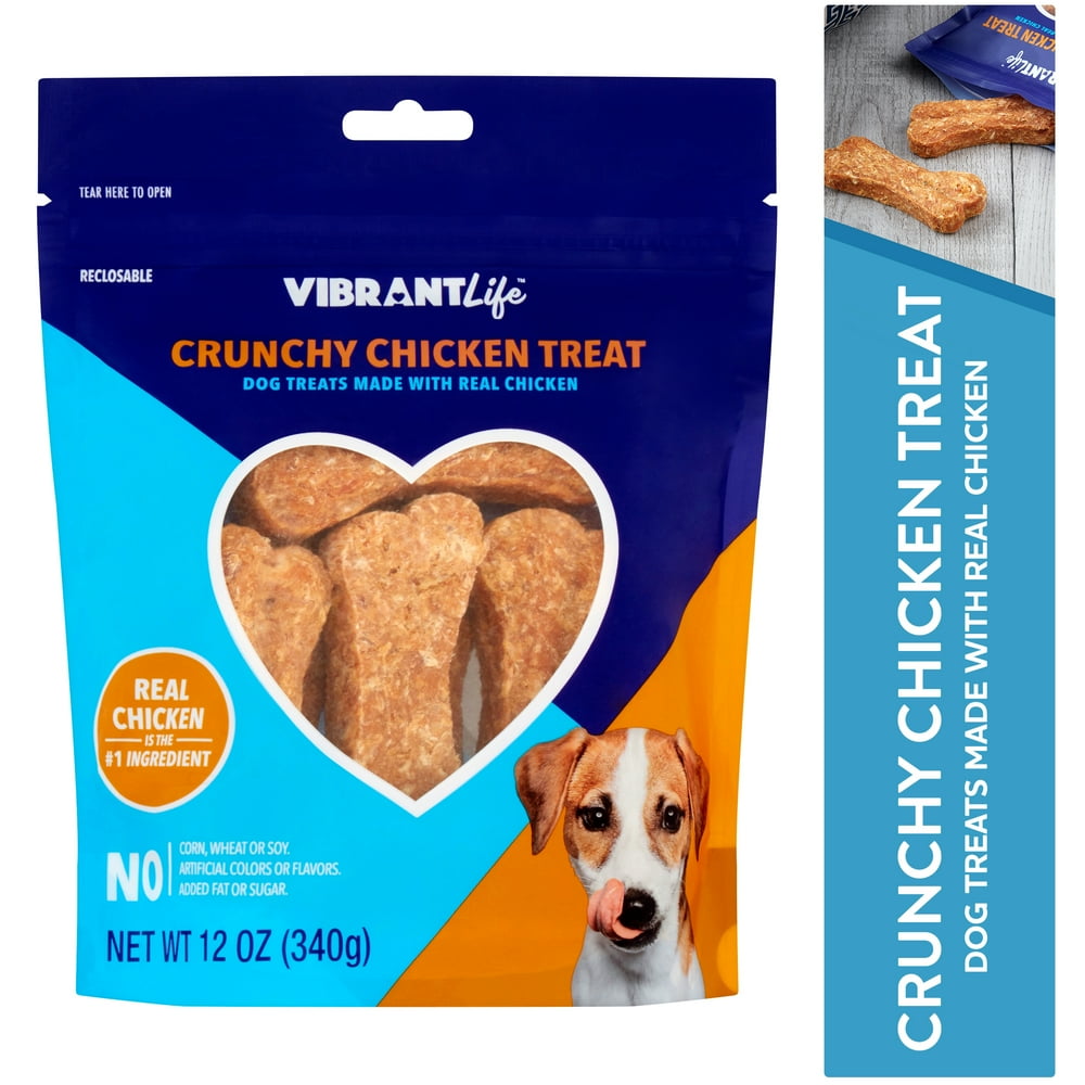 Vibrant Life Crunchy Chicken Dog Treats, 12 oz