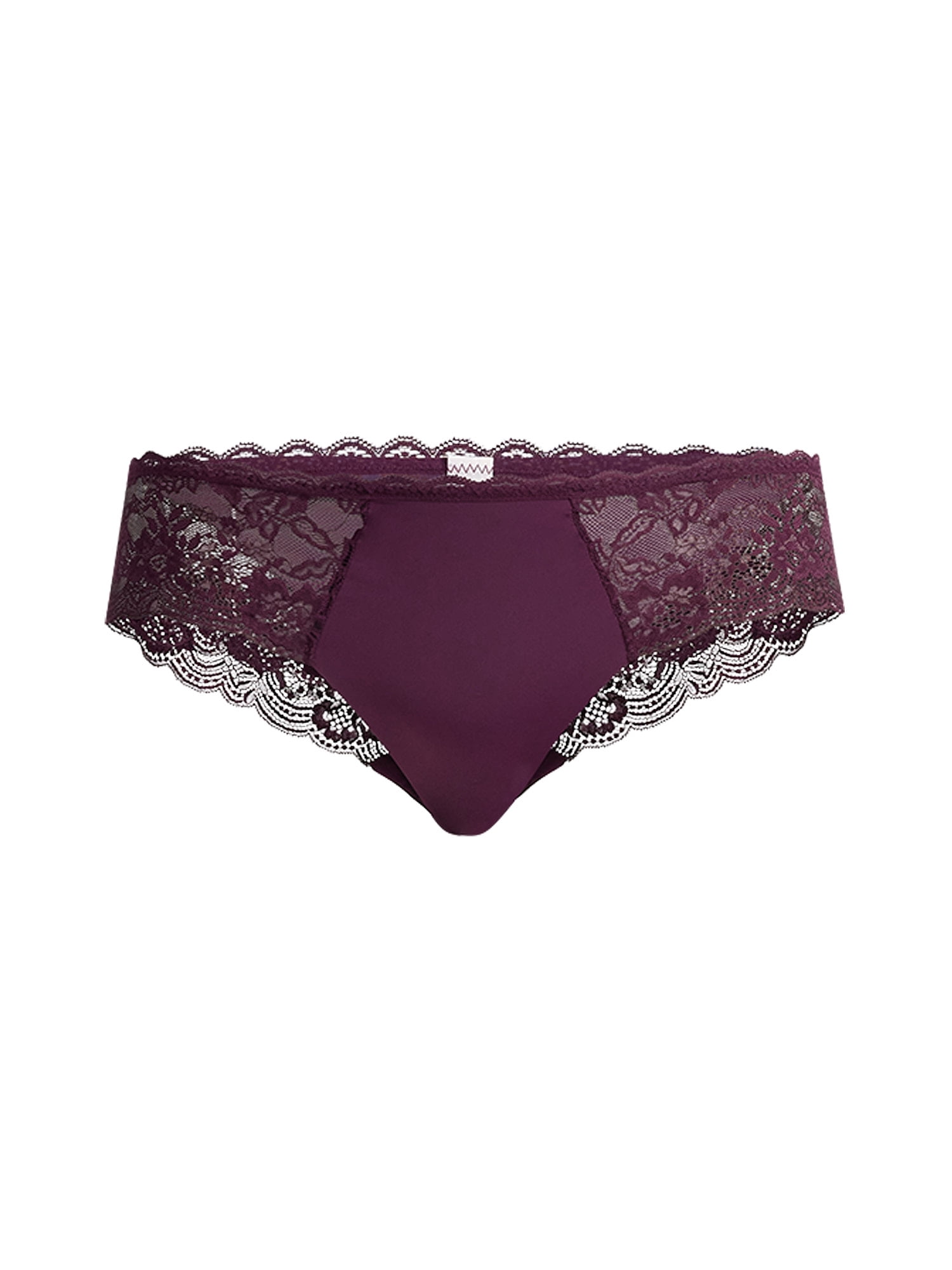 Joyspun Women's Microfiber and Lace Hipster Panties, 3-Pack, Sizes XS-3XL