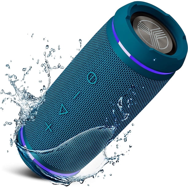 TREBLAB HD77 - Altavoz Bluetooth Portátil - Potente Sonido 360°, Audio 30W con Graves Impactantes, Batería 20H, IPX6 Resistente al Agua, Antigolpes, Estéreo TWS, Altavoz Bluetooth Inalámbrico para Ext