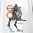 thumbnail image 3 of Star Wars The Mandalorian And Grogu Lets Go Grogu Walker Youth T Shirt (White, XS-XL), 3 of 4