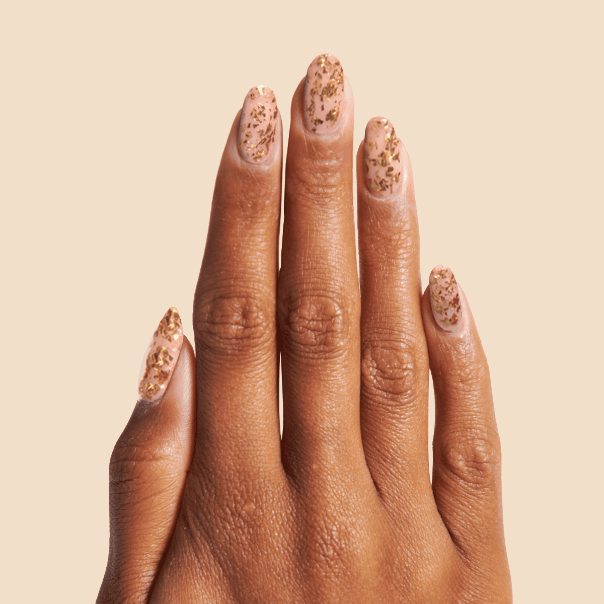 Olive & June Long Lasting Nail Polish, Is It Too Much?, Gold Flakes, 0.46 fl oz