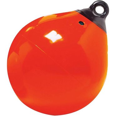 Orange TUFFEND 15 Inch Marine Buoy - Heavy Duty Flotation Marker