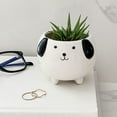 thumbnail image 1 of Linen Chest Ceramic Dog Planter, 1 of 4