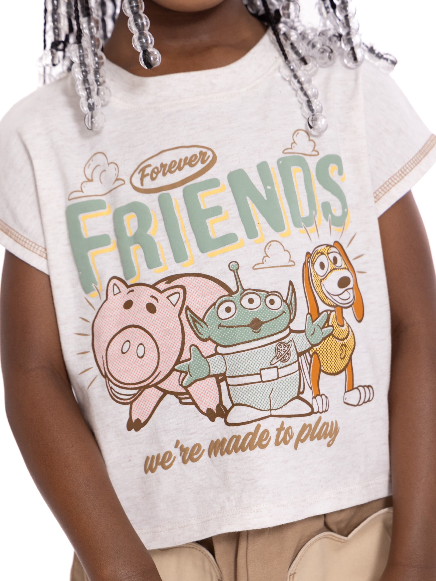 Toy Story Toddler Girls Graphic Tee and Denim Shorts Set, 2-Piece, Sizes 12M-5T