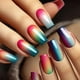 thumbnail image 2 of Press on Nail French Tips Nail Square Nail Tips Fake Nail False Nail with Gradient Designs Full Cover Acrylic Nail, 2 of 4