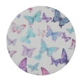 thumbnail image 2 of PIKWEEK  Colorful Butterflies Round Fitted Tablecloth, Animal Elastic Tablecloth for Round Tables, Waterproof Table Cover, 2 of 7