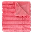 thumbnail image 2 of Mainstays Kids Soft Channel Pink Faux Fur Throw, 50" x 60", 2 of 6